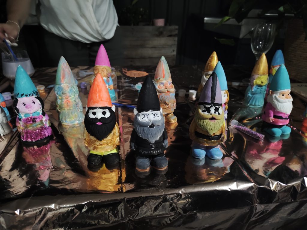 Family Garden Gnomes Fun