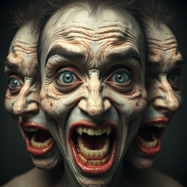 Hiding Facial Expressions