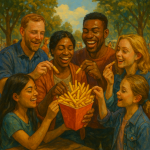 Tasty Hot Chips And Street Food